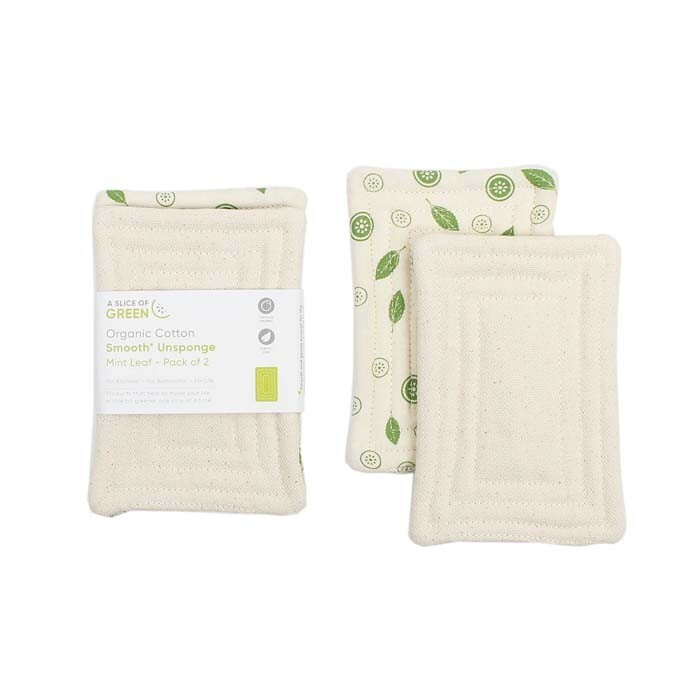Unsponge Smooth Mint Leaf Pack of Two