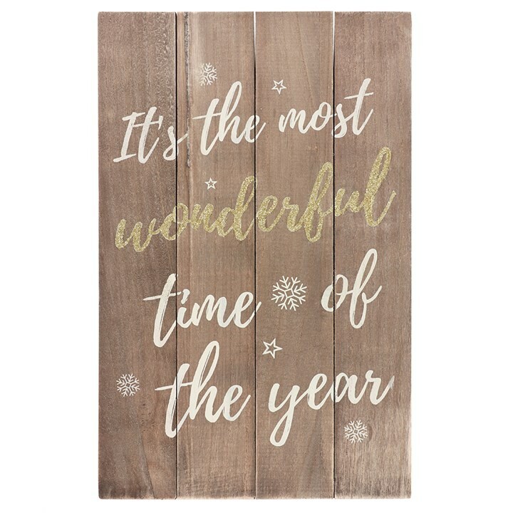 &quot;It&#39;s the most wonderful time of the year&quot; Hanging Sign