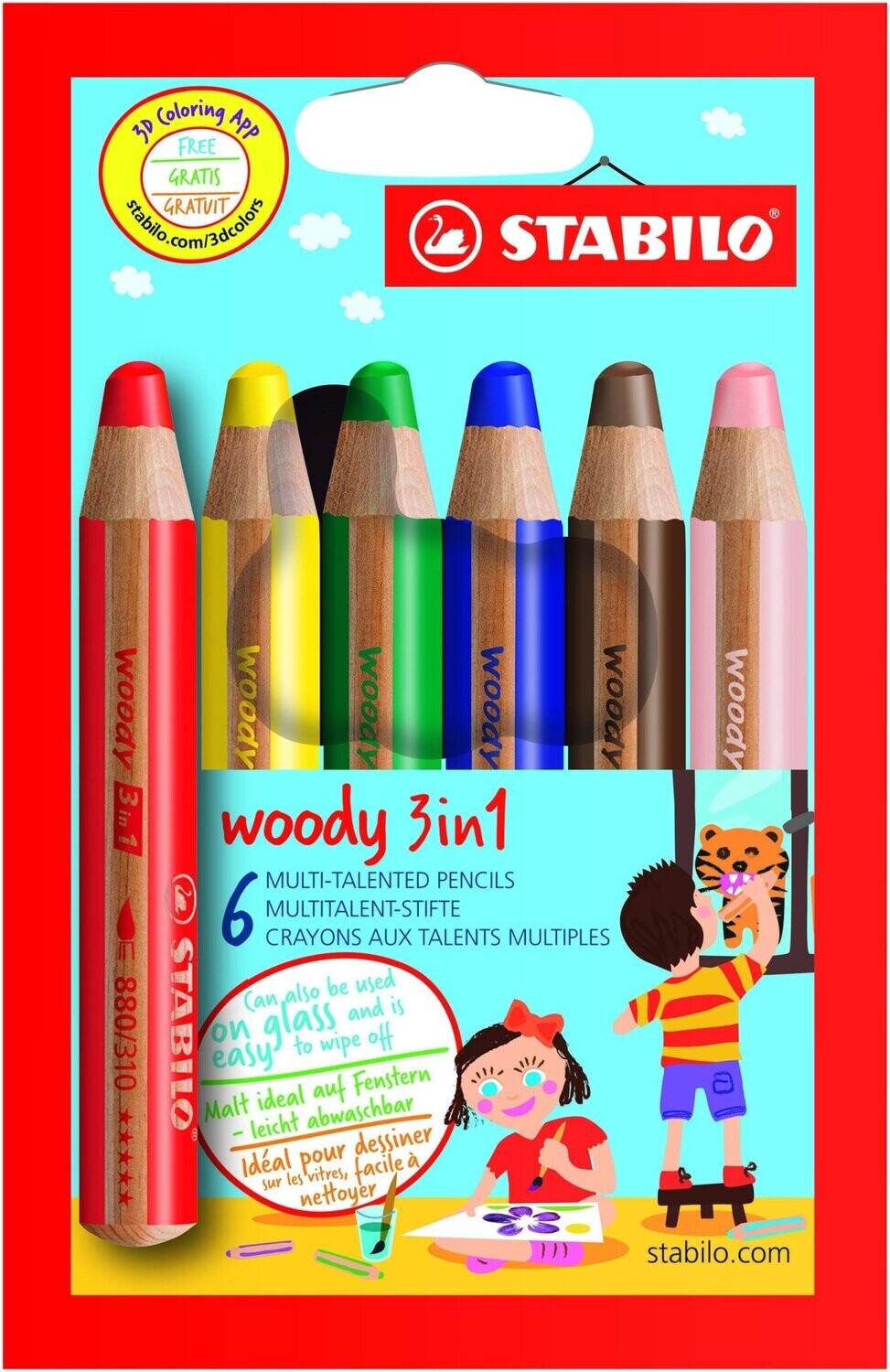 STABILO Multi-talented pencils (PK of 6)
