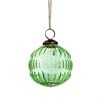 Green Recycled Glass Groove Bauble