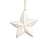 Natural Wood Whitewashed Star Hanging Decoration