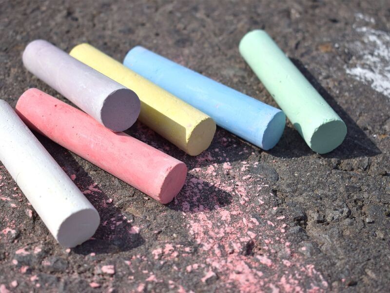 Coloured Chalk for Street Painting