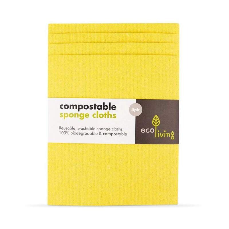 Re:gn Compostable Sponge Cloths 4pk Mixed Colours