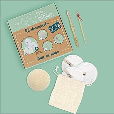 Feel Natural Zero waste discovery kit - bathroom - 6 accessories