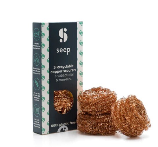Recyclable Copper Scourers - 3 Pack