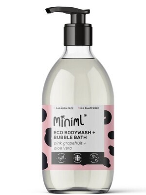 MINIML Bodywash + Bubblebath - Pink Grapefruit + Aloe Vera 500ml