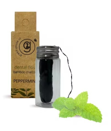 Natuurlijk flosdraad |Charcoal