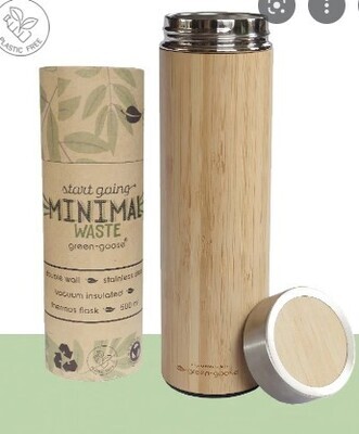 Bamboo thermos flask