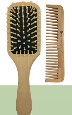 Bamboo Brush and Comb