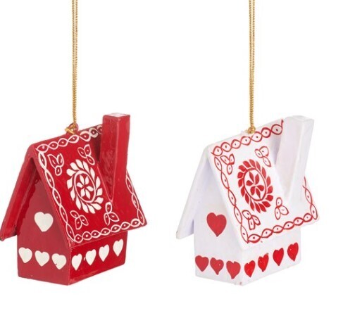 Kashmiri wooden house shaped decoration assorted