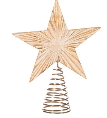 Wooden Star Tree Topper