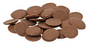 Organic Milk chocolate buttons 100g