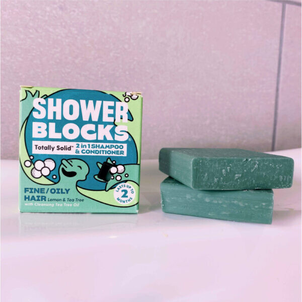Shower Blocks 2 in 1 fine oily hair