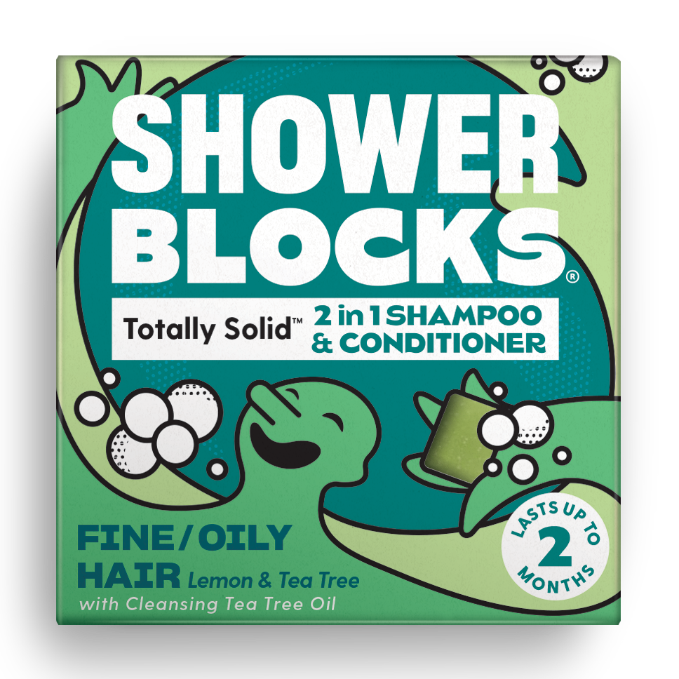 Shower Blocks 2 in 1 fine oily hair