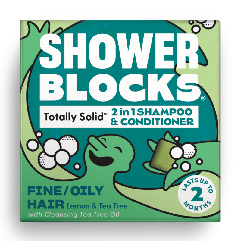Shower Blocks 2 in 1 fine oily hair