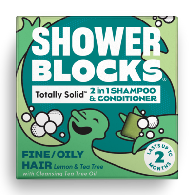 Shower Blocks 2 in 1 fine oily hair