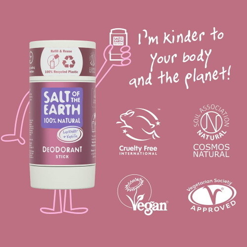 Salt of the Earth Lavender &amp; Vanilla Refillable Deodorant Stick