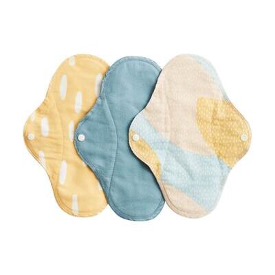 Reusable Sanitary Pads 3 Pack Classic Blue