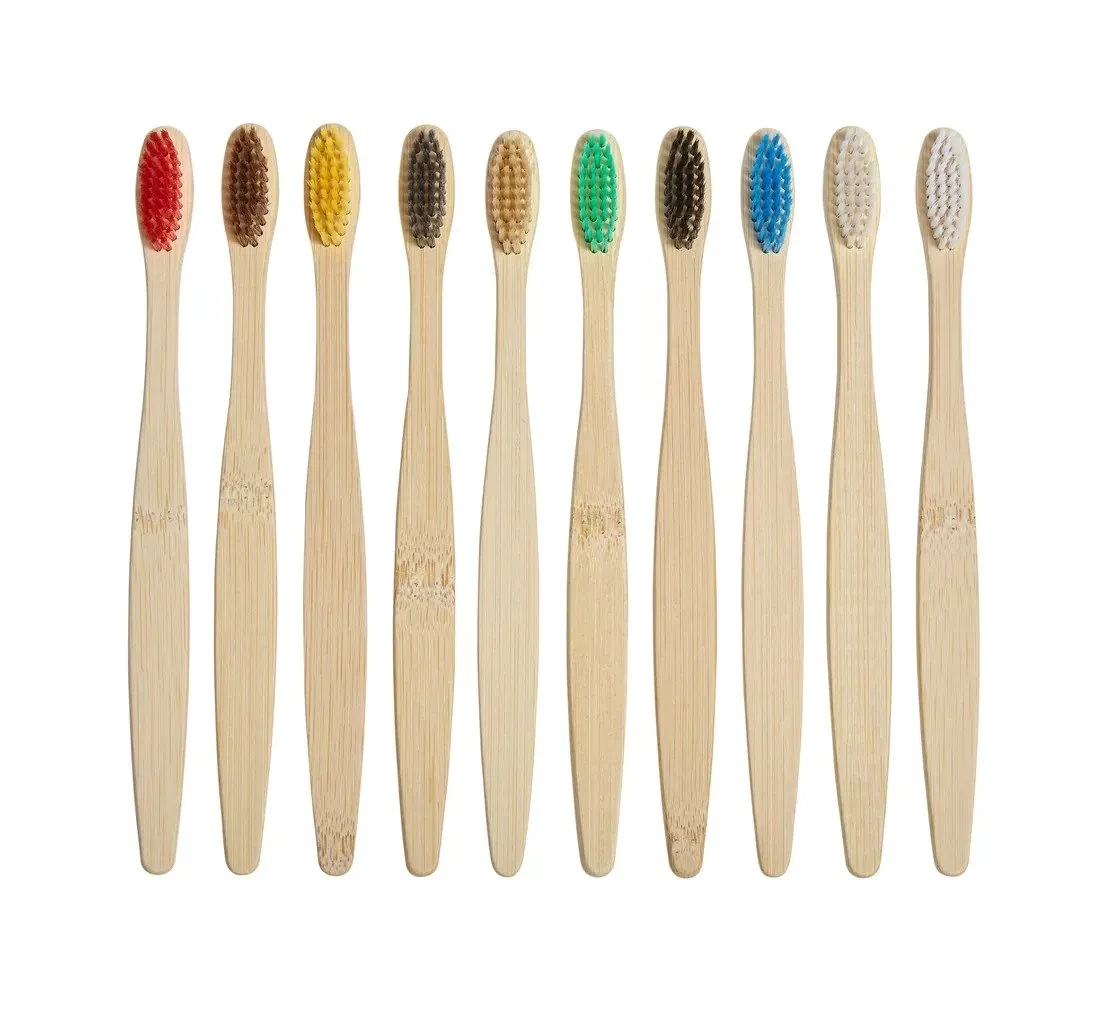 Regn Natural Bamboo Toothbrush 10 pack