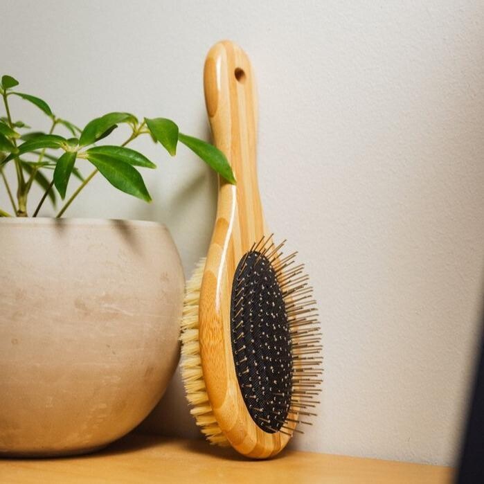 Bamboo Dog Grooming Brush