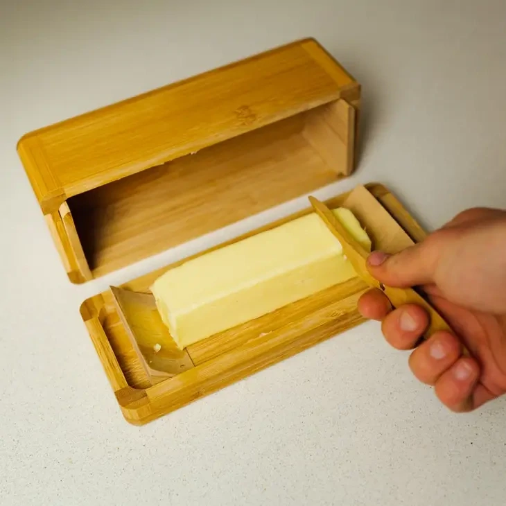 Bamboo Butter Storage Box and Butter Knife