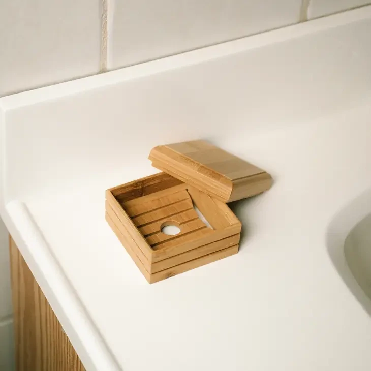 Bamboo Soap Holder Box
