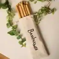 10 Organic Bamboo Straws