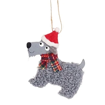 Festive Scottie dog