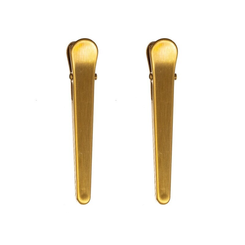 Long Brass Clip - Set Of 2