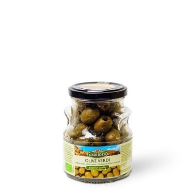LBI OLIVES GREEN PITTED ORG. 165G