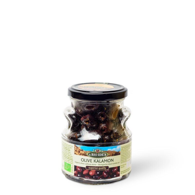 LBI OLIVES BLACK PITTED ORG. 180G