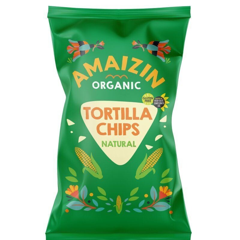 AMAIZIN NATURAL CORN CHIPS ORG. 150GR