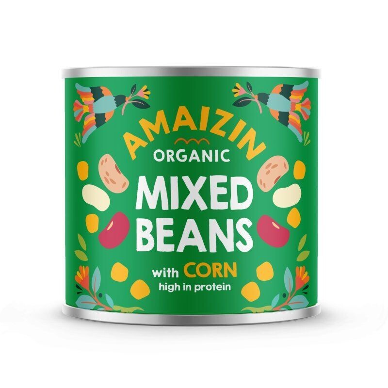 BEAN MIX WITH CORN ORG 200G