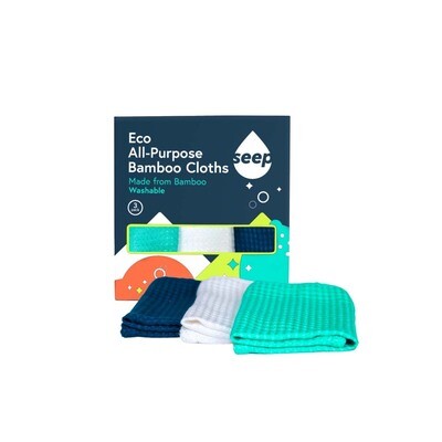 Eco All-purpose Bamboo Cloths - 3 pack