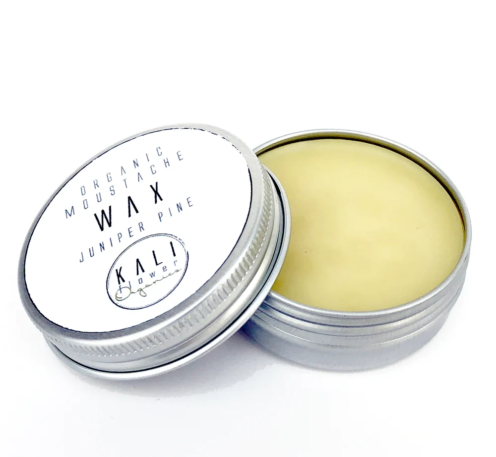 Organic mustache styling wax - Juniper pine