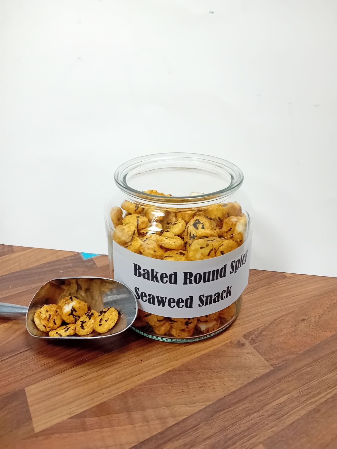 Baked Round Spicy Seaweed Snack per 100g