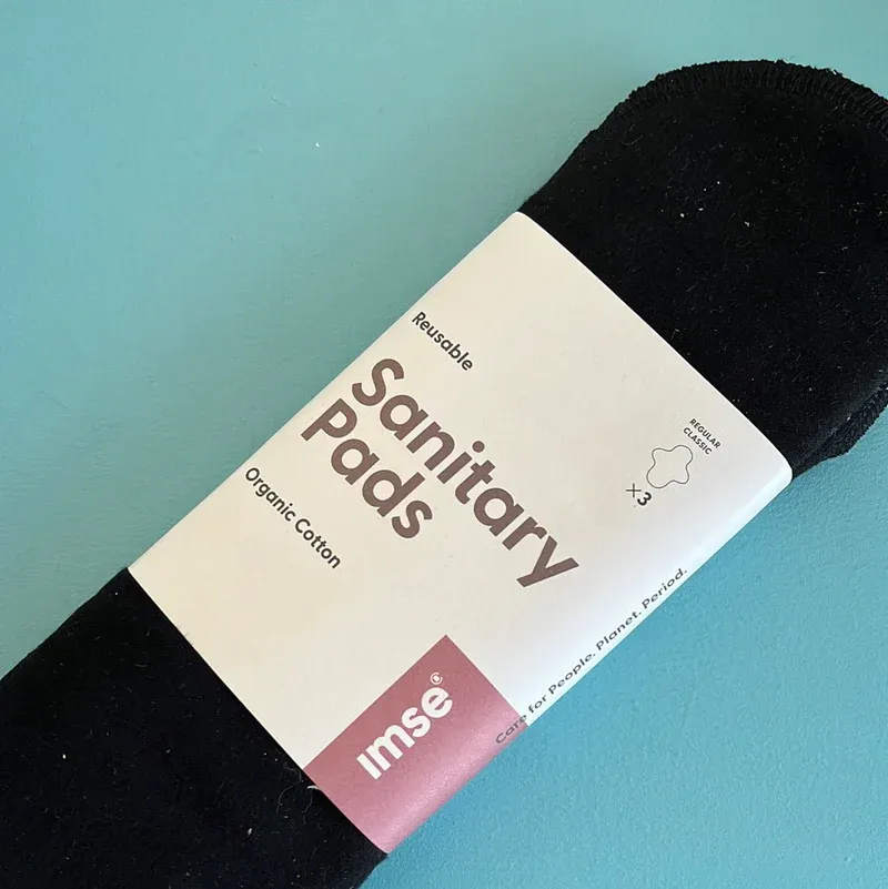 Imse Vimse reusable regular pads (black)