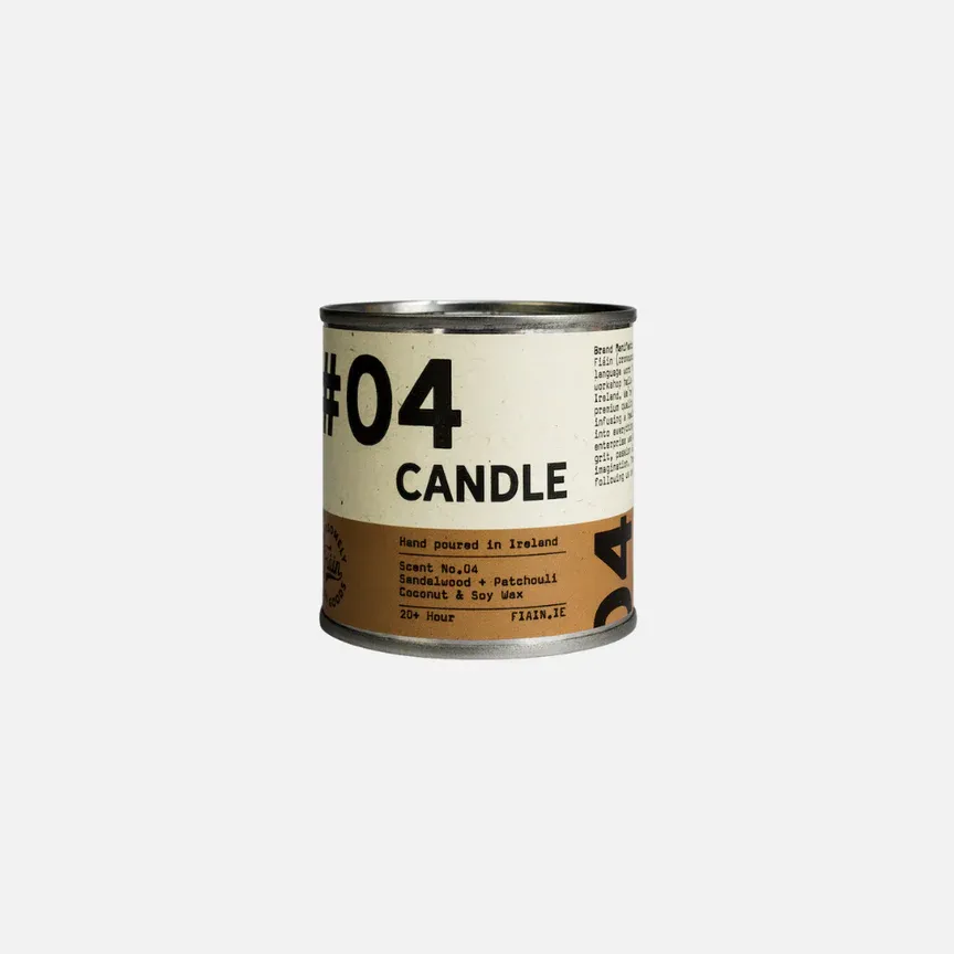 Fiain mini candle #04 Sandalwood+Patchouli (20 hr)