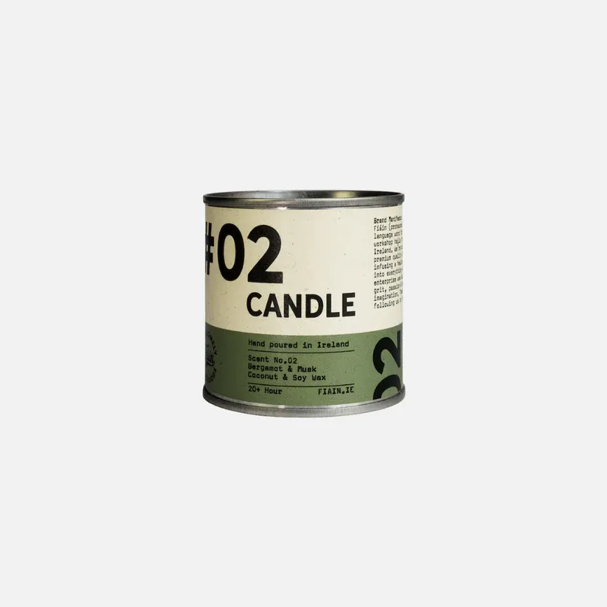Fiain mini candle #02 Bergamot &amp; musk (20 hr)