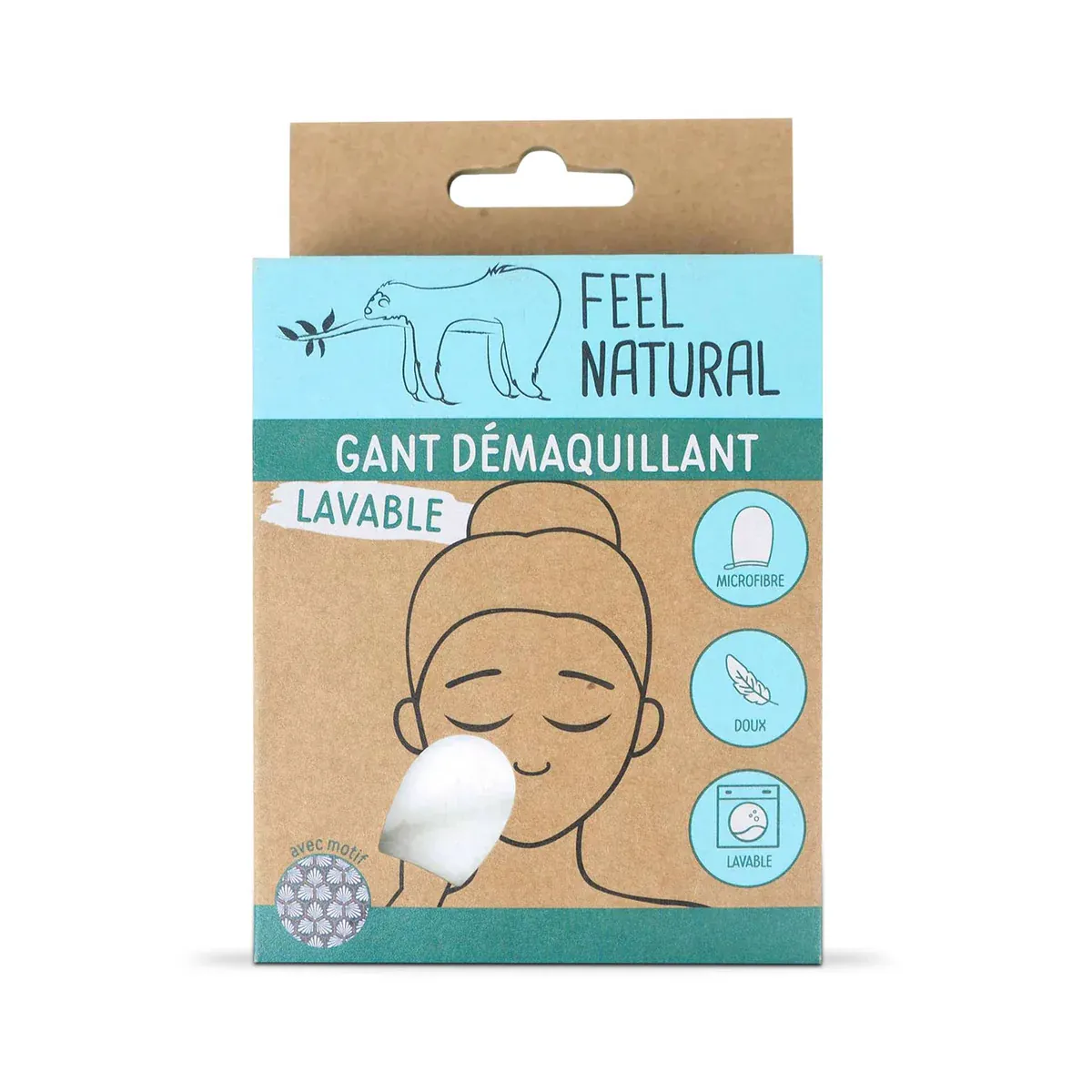 Feel natural washable Makeup remover gloves