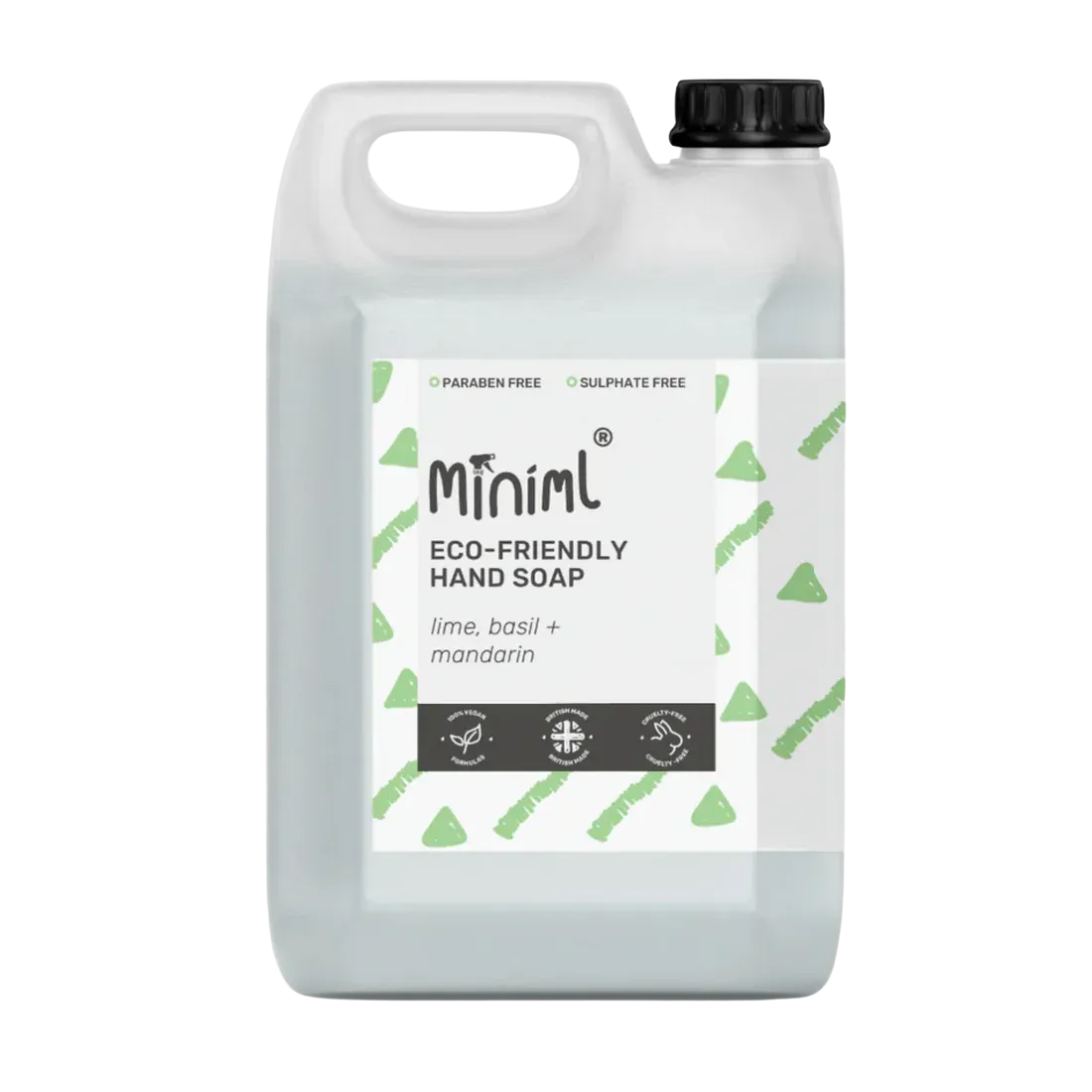 Miniml eco hand soap 5L- lime, basil+ mandarin