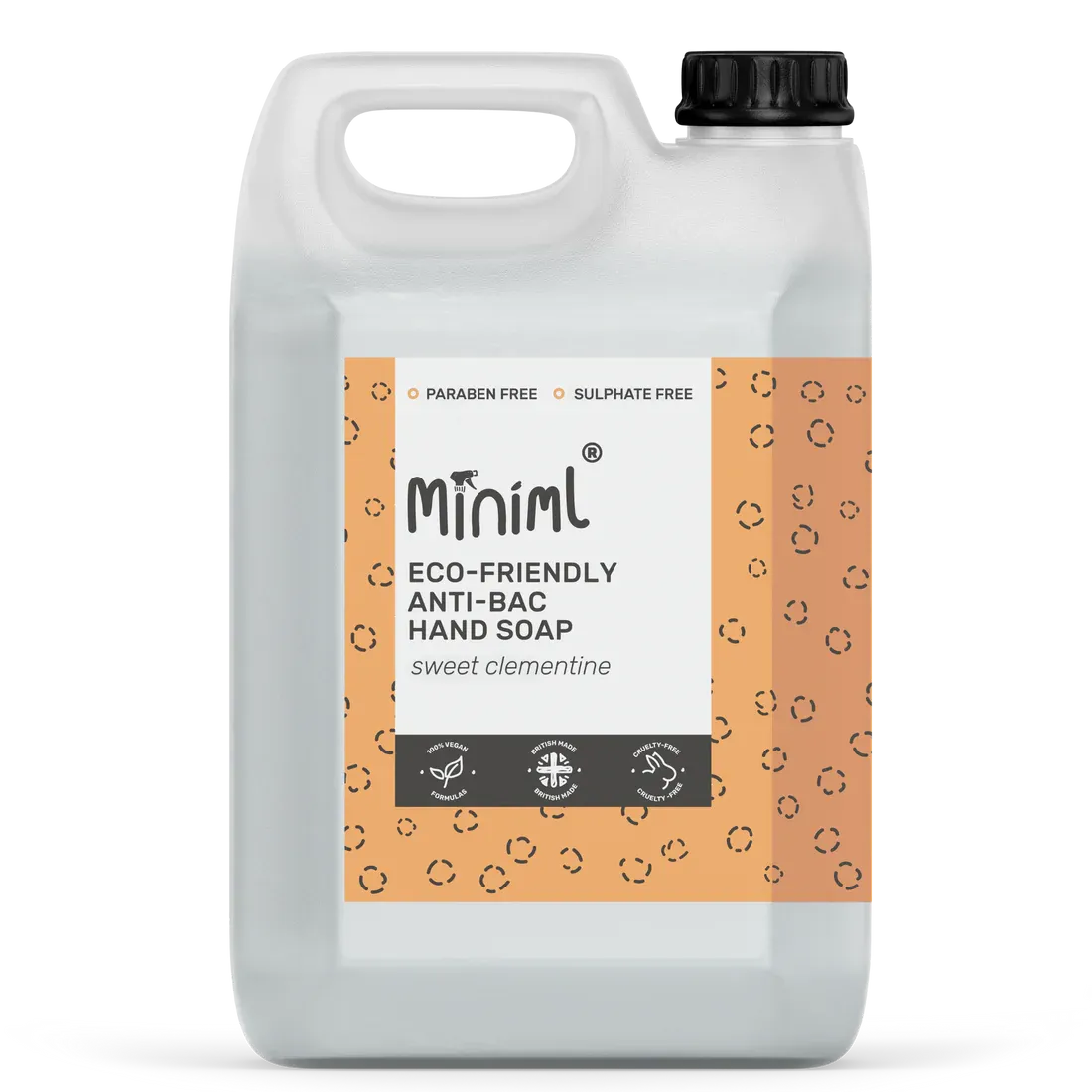Miniml Anti-Bac Hand Soap 5L Refill- Clementine