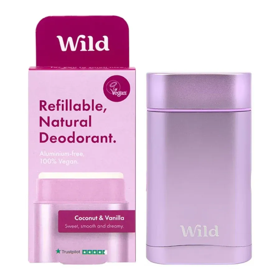 Wild purple case and coconut &amp; vanilla deo starter pack 40g