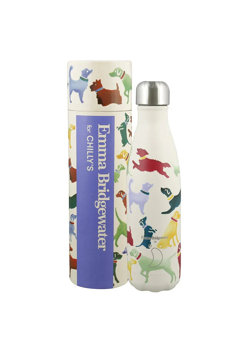 Chilly&#39;s 500ml Bottle EB Polka Dogs