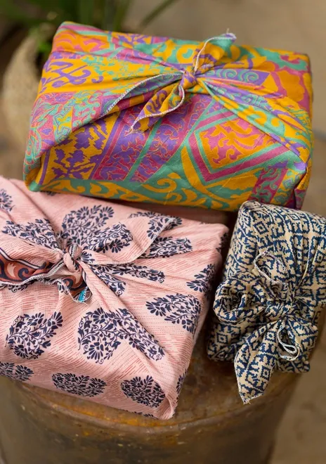 Recycled Sari GIft Wrap