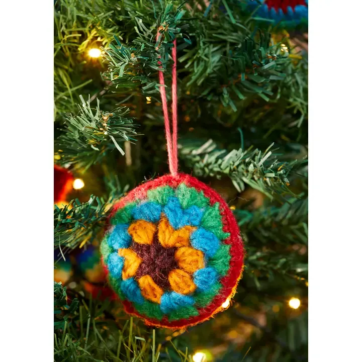Rainbow Crochet Bauble