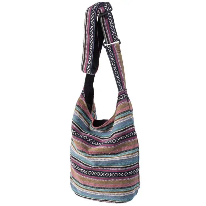 Gheri Fabric Jogi Bag with Strap