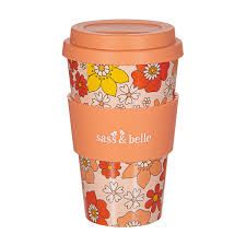 70&#39;s Floral Travel Coffee Cup