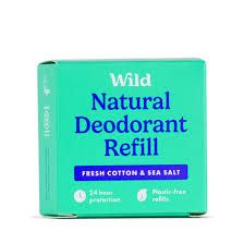 Wild Men&#39;s fresh cotton &amp; sea salt deo refill 40g