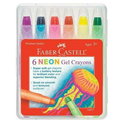 Faber-Castell Neon Gel Crayons